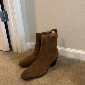 Crown Vintage Cognac Suede Boots